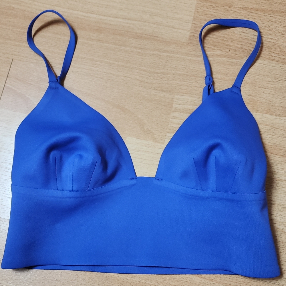 Intimately Free People Purple‎ Periwinkle Longline Neo Bralette Size Small
